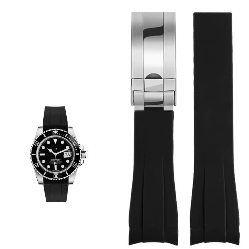 Rolex Watch Submariner - 롤렉스 20mm 실리콘 시계 액세서리 오리지널