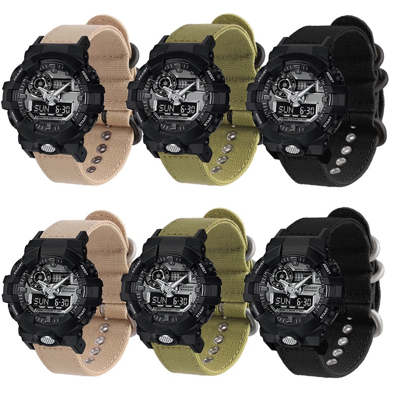 16mm 면 캔버스 나일론 교체용 시계 스트랩 남성용  - Casio Watch G-Shock Dw-5600 리뷰 및 가격