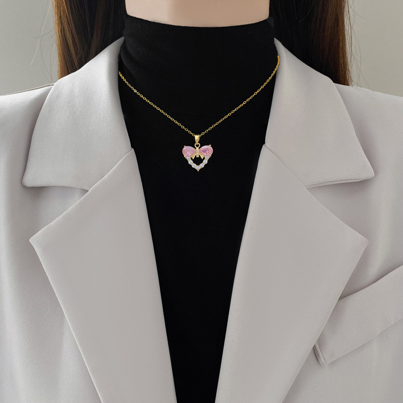 세련된 명품 나비 매듭 하트 펜던트 여성 악세사리 다용 - Butterfly Clasp Deployant 리뷰 및 가격