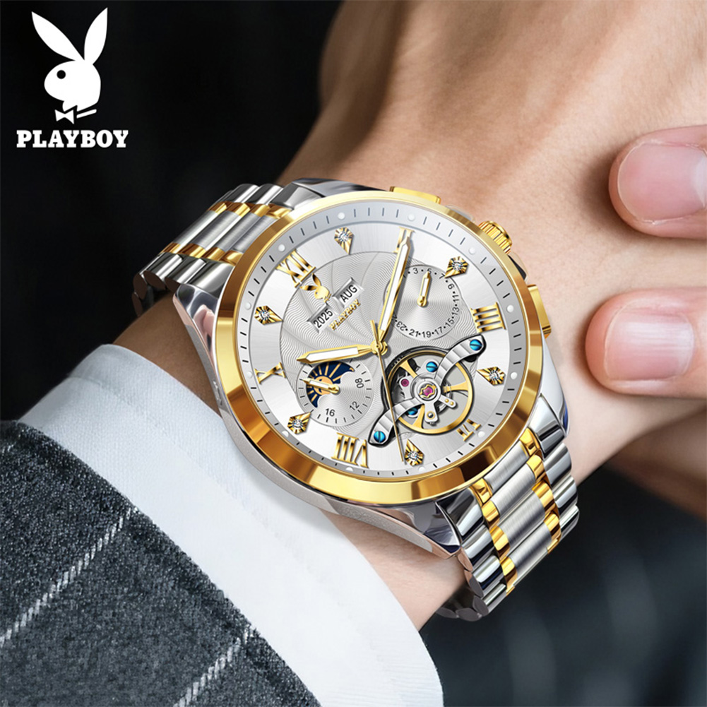 PLAYBOY 3090 럭셔리 남성용 자동 기계식 손목 - Rolex Watch Daytona 리뷰 및 가격